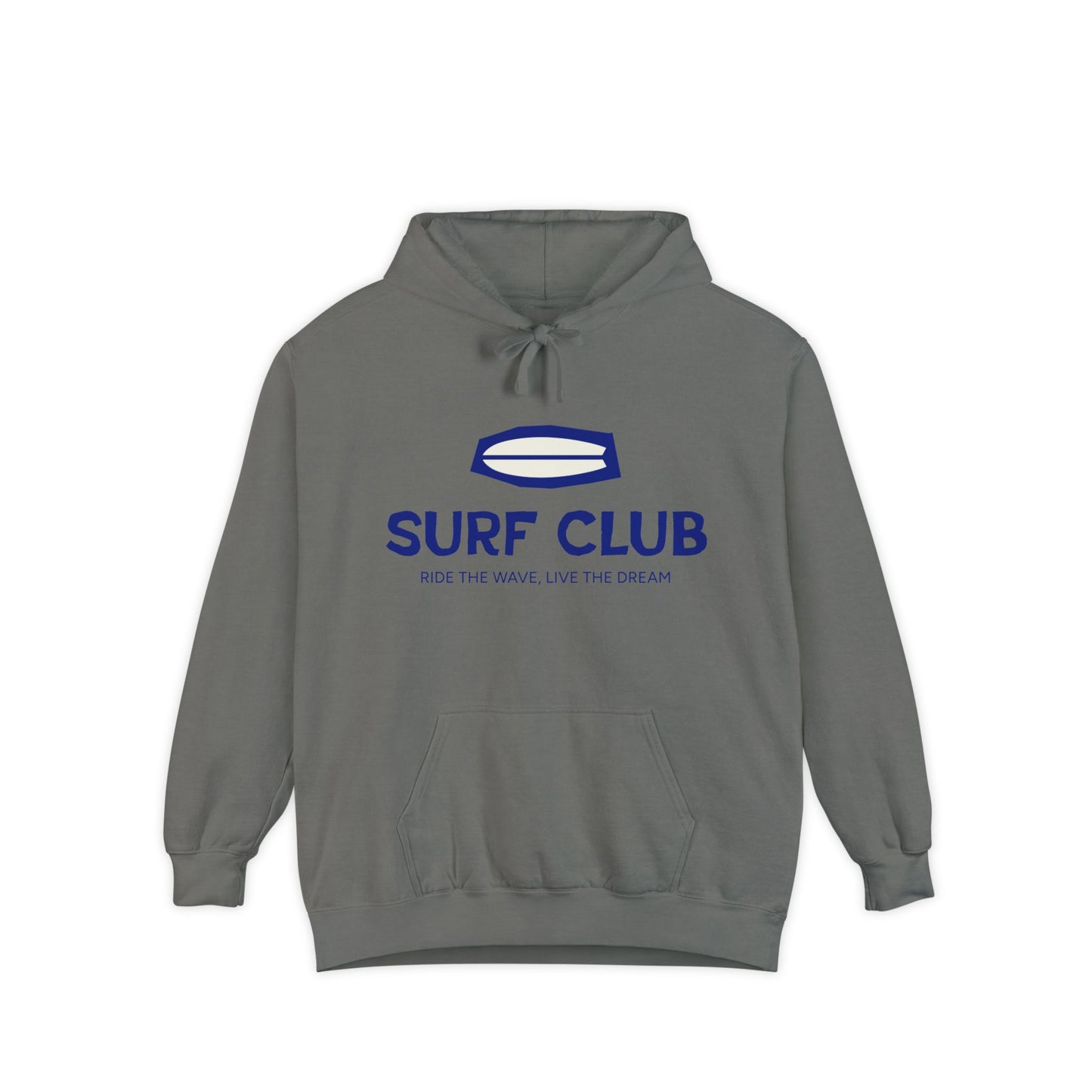Surf Club Unisex Garment-Dyed Hoodie | Relaxed Fit, Beach Vibes, Casual Wear, Perfect Gift for Surfers, Summer Essential