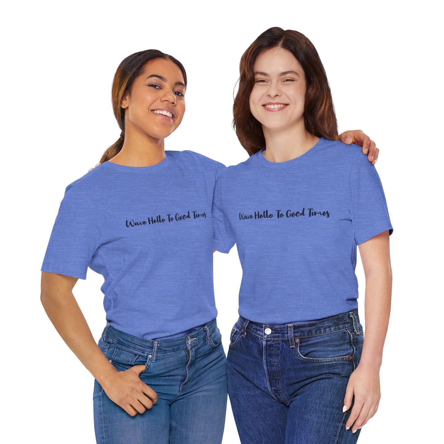 Wave Hello To Good Times Beachwear Tee, Gift for Travelers, Vacation Outfit, Trending Store, Summer T-Shirt, Comfy T-Shirt, Cool Tee