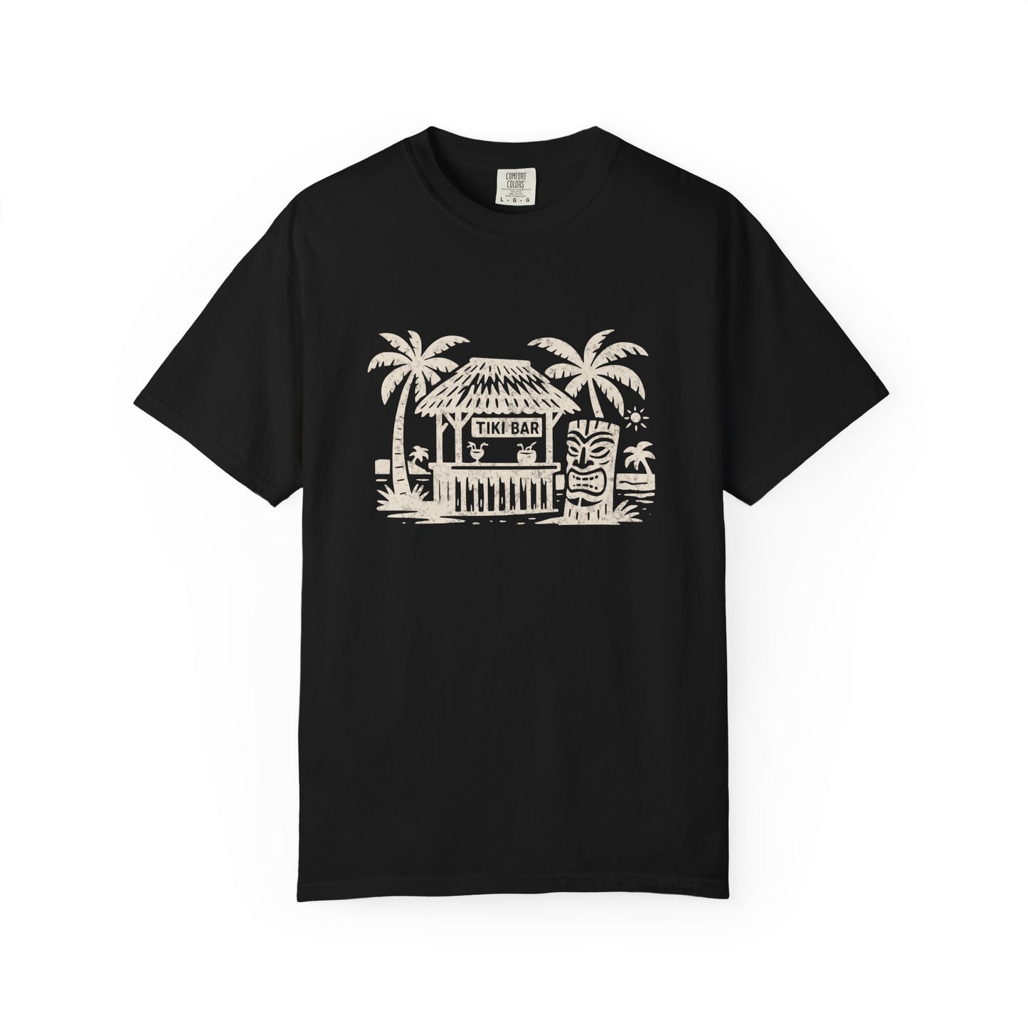 Tropical Tiki Bar Tee - Relaxed Vibes, Vacation Wear, Beach Party Essentials, Summer Gift, Casual Outing Top