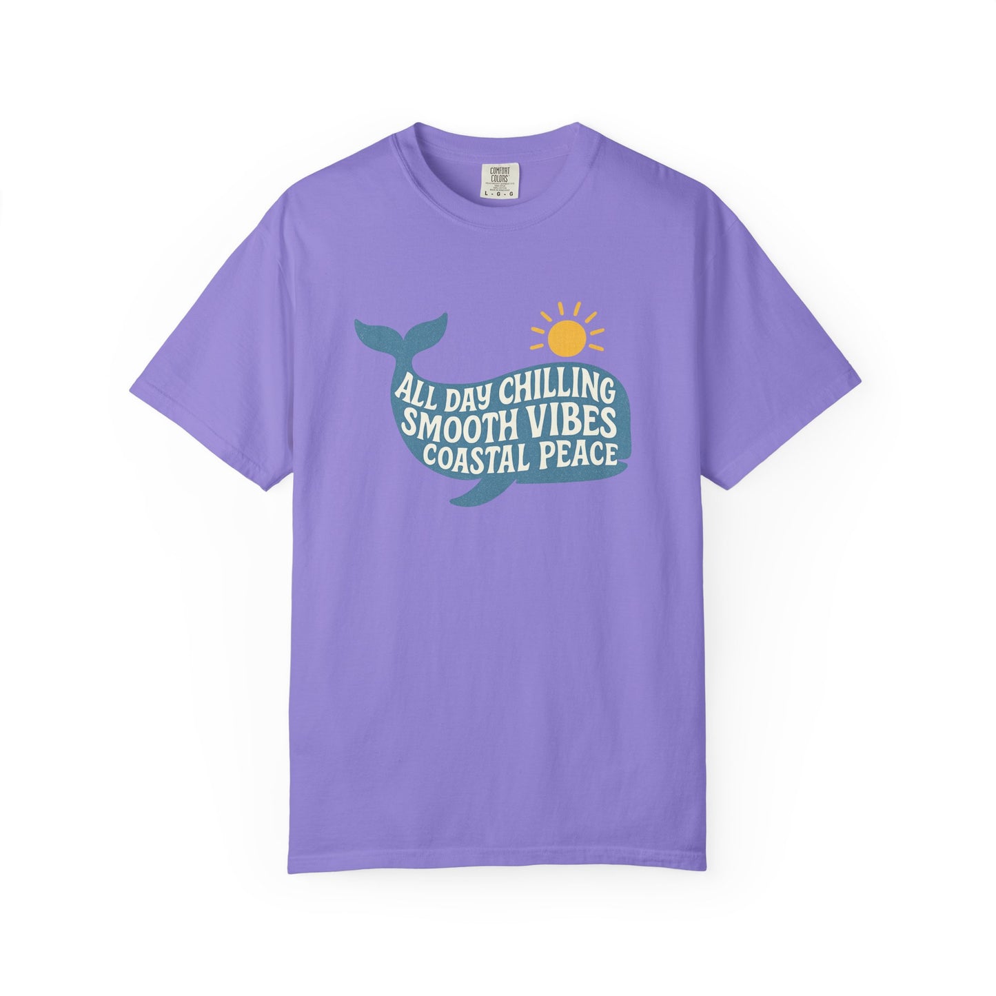 Coastal Vibes T-Shirt, Whale Graphic Tee, Summer Beachwear, Relaxed Unisex Top, Vacation Essentials, Ocean Lover Gift