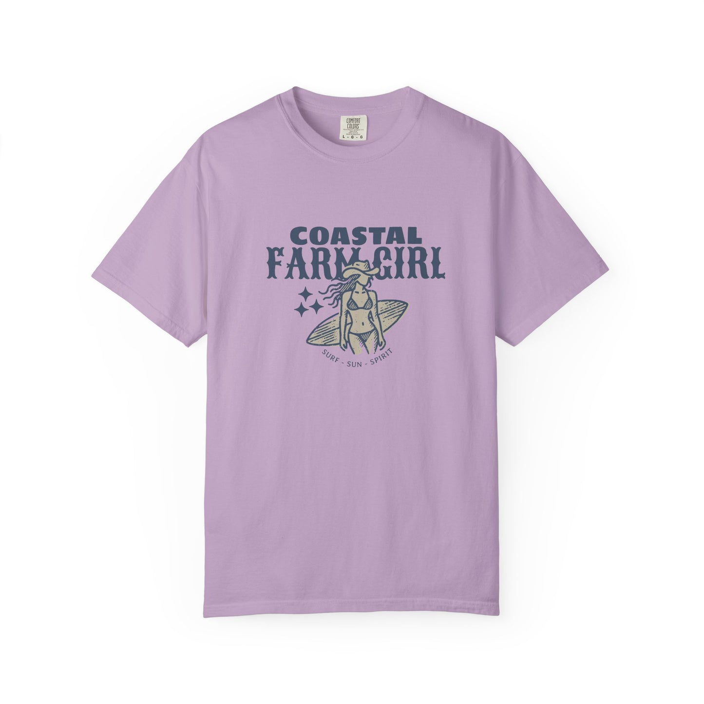 Coastal Farm Girl T-shirt, Unisex Tee for Beach Lovers, Casual Summer Wear, Gift for Surf & Farm Enthusiasts, Vintage Style Cotton Top