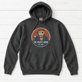 Pepper Rusty Hook hoodie front flat lay on clean whitewashed boards