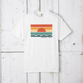 Sunset Coastal Calm Graphic T-Shirt, Vintage Retro Summer Fashion Unisex Tee