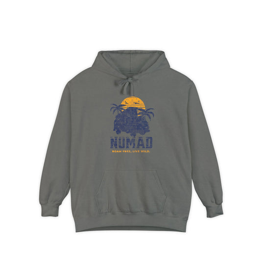Charcoal Comfort Colors Hoodie With Nomad Logo