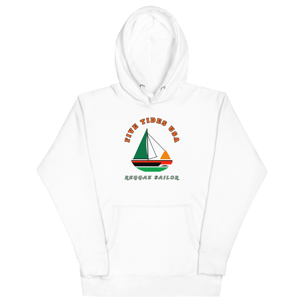 Reggae Sailor Soft White Hoodie