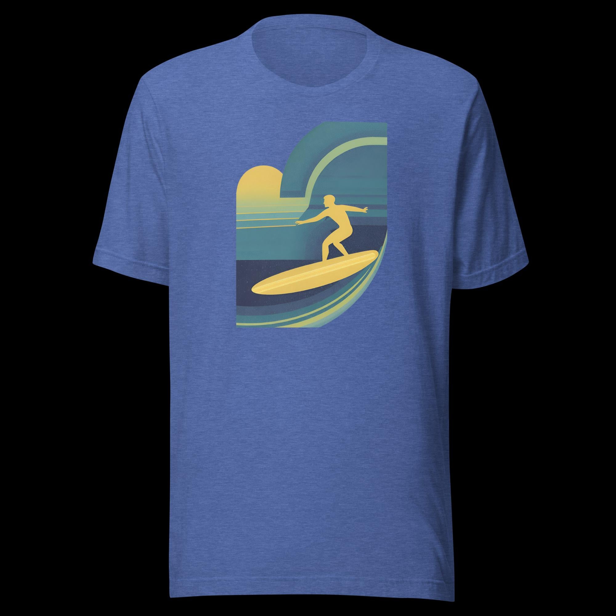 Surfer on a short sleeve soft cotton t-shirt