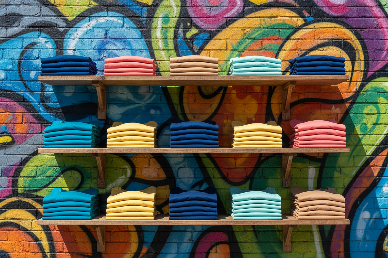 Black background white graphic t-shirts font