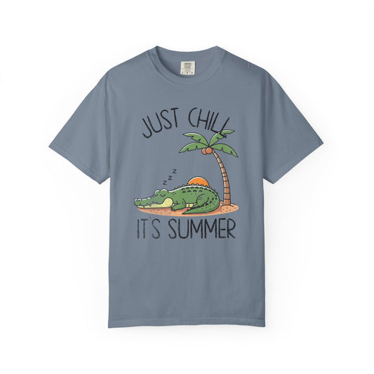 Just Chill Summer T-Shirt, 100% Ring-Spun Garment-Dyed Cotton