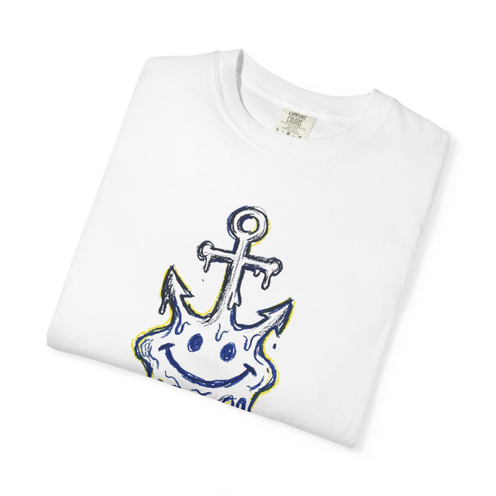 Salty Anchor Graphic T-Shirt | "Current Mood: Salty" Coastal Tee