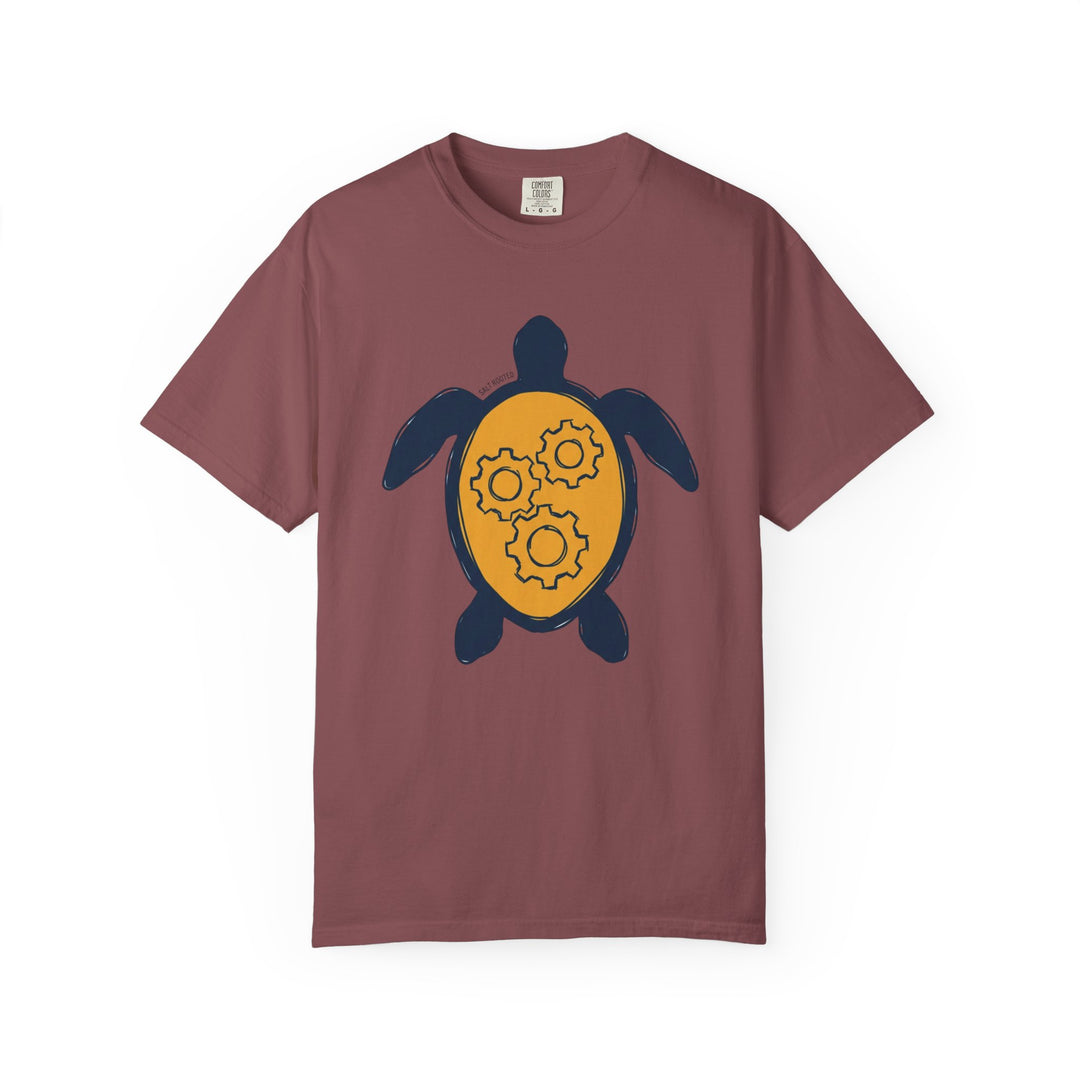 Sea Turtle Gear Graphic T-Shirt | Coastal Garment-Dyed Tee