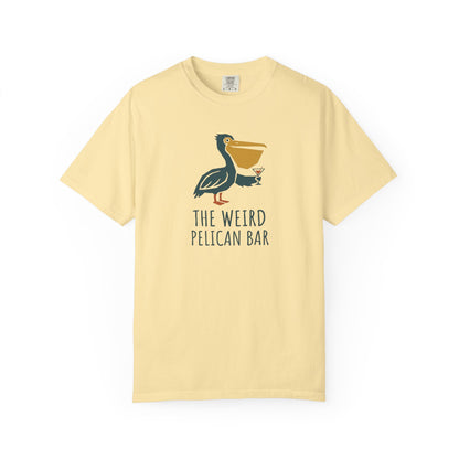 Pelican Bar Graphic T-Shirt - Coastal Summer Beach Bar Tee