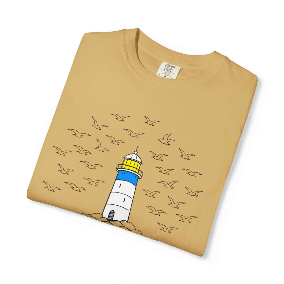 Lighthouse Coastal T-Shirt — Nautical Beach Graphic Summer Fashion Tee