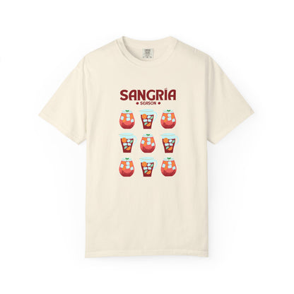 Sangria Season Unisex T-Shirt, Summer Apparel, Party Shirt, Gift for Wine Lovers, Vacation Wear, Fun Casual Tee
