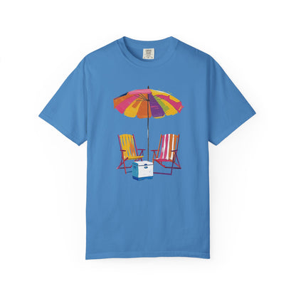 Beach Chairs Vibe T-Shirt, 100% Ring-Spun Garment-Dyed Cotton