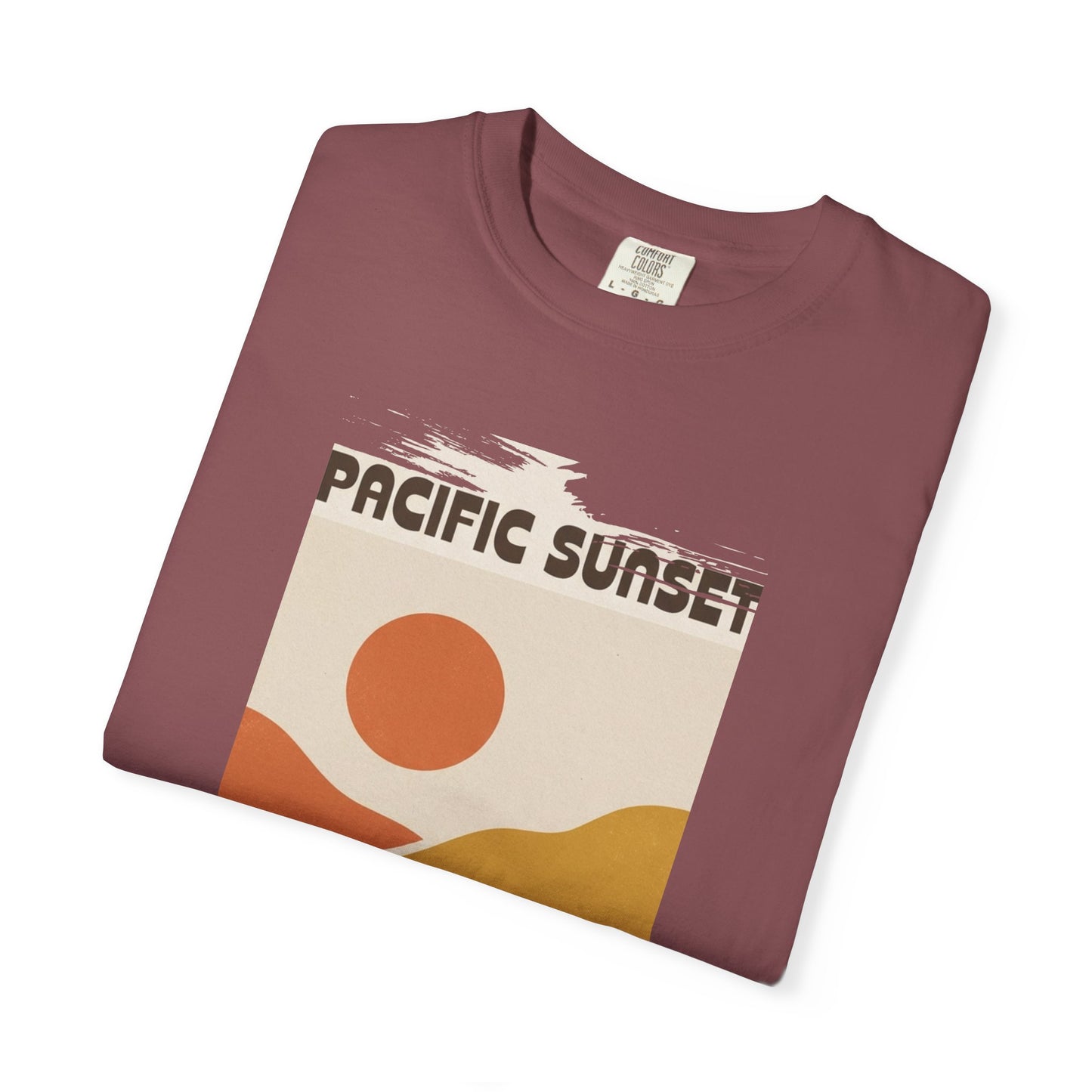 Pacific Sunset T-Shirt - Retro Beach Wave Graphic Tee