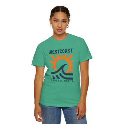 Westcoast Vibes T-Shirt, Summer Essentials, Gift for Beach Lovers, Casual Wear, Trendy Tee, Vacation Outfit
