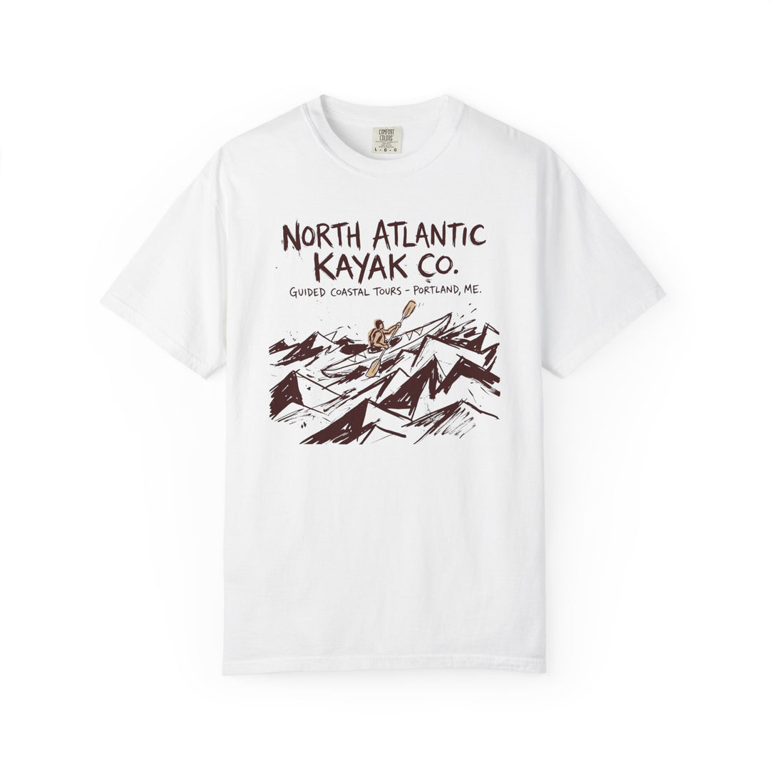 North Atlantic Kayak Co. Graphic Tee — Coastal Kayaking Garment-Dyed T-Shirt