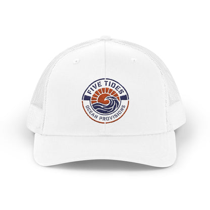 Five Tides Sunrise Ocean Provisions Trucker Cap – Summer Beach Vibes Snapback Hat