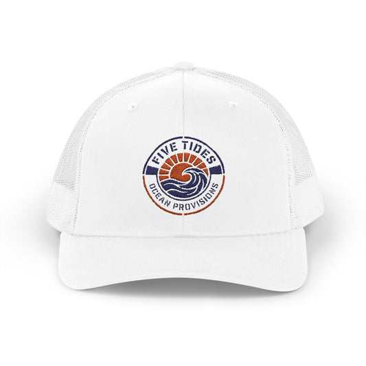 Five Tides Sunrise Ocean Provisions Trucker Cap – Summer Beach Vibes Snapback Hat