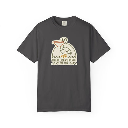 The Pelican's Perch Graphic T-Shirt - Vintage Beach Pelican Tee