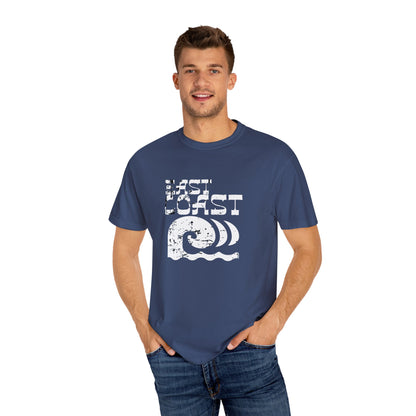 East Coast Vibes T-Shirt - Unisex Garment-Dyed Tee, Beachwear, Summer Casual, Travel Top, Retro Ocean Shirt
