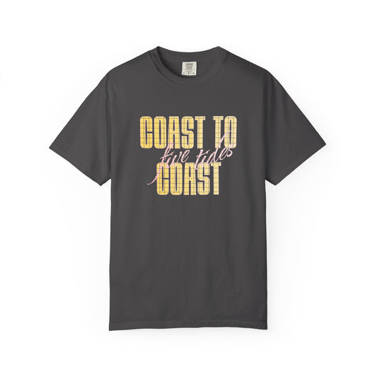 Coast to Coast Five Tides T-Shirt, 100% Ring-Spun, Garment-Dyed Cotton