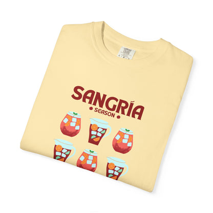 Sangria Season Unisex T-Shirt, Summer Apparel, Party Shirt, Gift for Wine Lovers, Vacation Wear, Fun Casual Tee