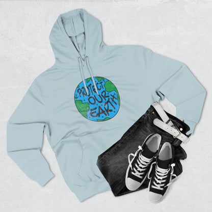 Earth Day Fleece Hoodie, Eco-Friendly Sweatshirt, Sustainable Fashion, Protect Our Earth, Gift for Nature Lovers