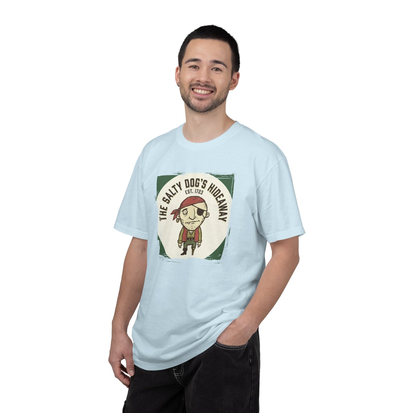 The Salty Dog’s Hideaway T-Shirt — Vintage Pirate Logo Summer Style Tee