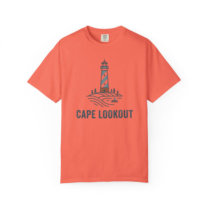 Cape Lookout Lighthouse T-Shirt - Coastal Summer Casual Beach Nautical Tee