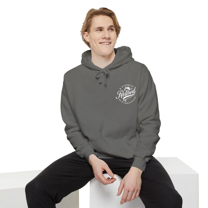 O'Fishally Retired Hoodie, Unisex Garment-Dyed Pullover, Perfect Gift for Retirees, Fishing Lovers, Cozy Everyday Wear, Retirement
