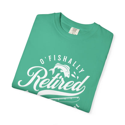 Retro Fishally Retired T-Shirt, Funny Retirement Gift, Unisex Tee for Fishermen, Ocean Lovers, Casual Wear, Birthday Gift