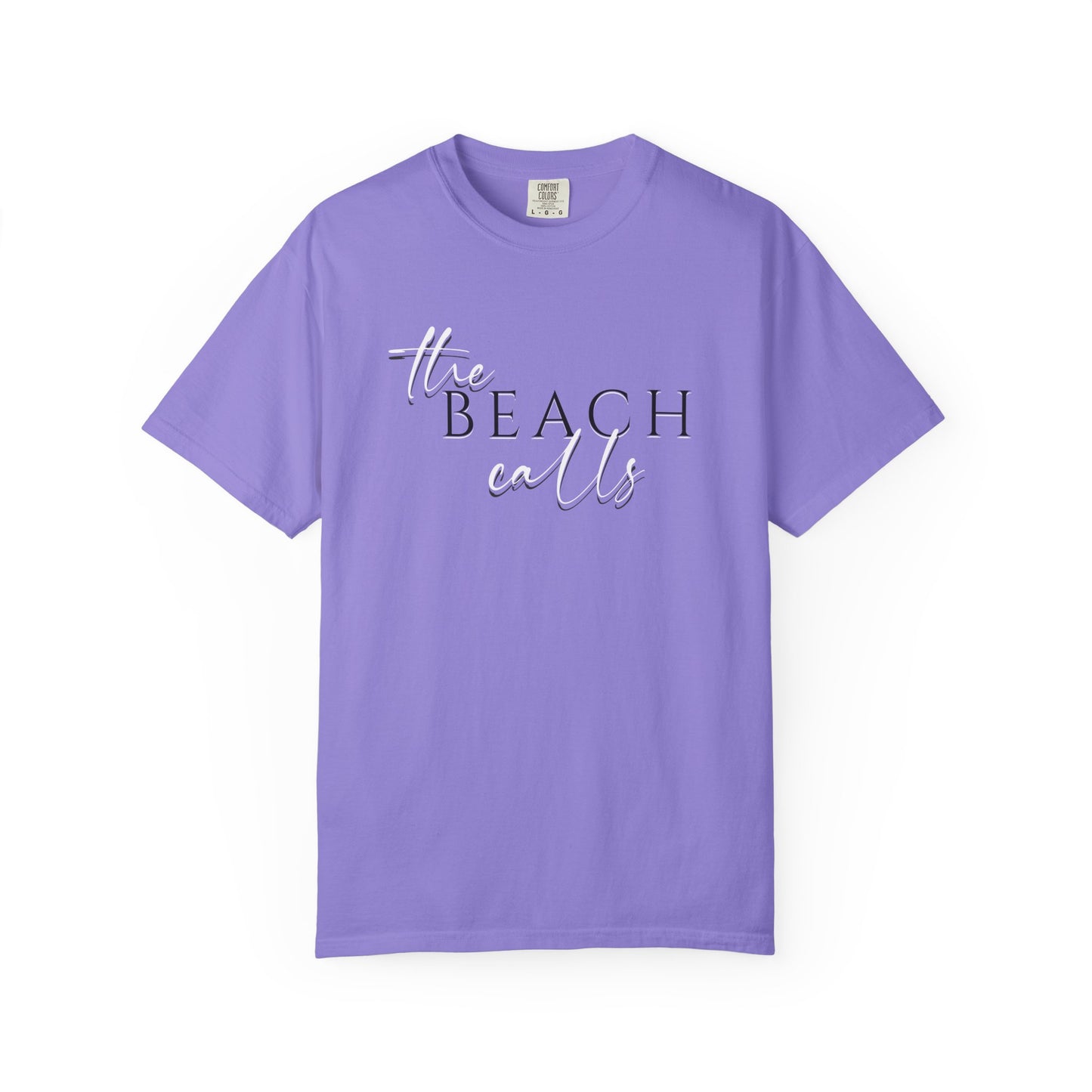 The Beach Calls T-shirt, 100% Ring-Spun Garment-Dyed Cotton