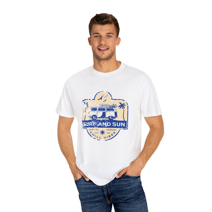 Chill Vibes Surf T-Shirt, Unisex Beach Tee, Casual Summer Shirt, Surf and Sun Apparel, Vacation Clothing, Gift for Surf Lovers