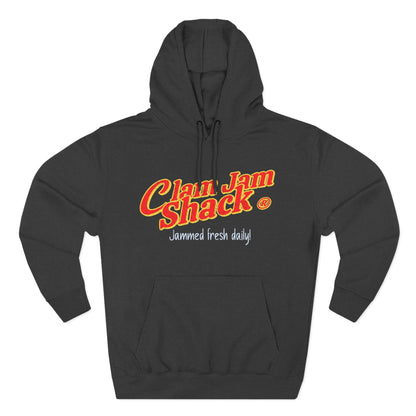 Clam Jam Shack Fleece Hoodie - Perfect for Casual Days, Ideal Gift for Clam Lovers, Versatile for All Seasons, Trendy Streetwear