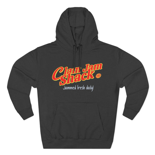 Clam Jam Shack Fleece Hoodie - Perfect for Casual Days, Ideal Gift for Clam Lovers, Versatile for All Seasons, Trendy Streetwear