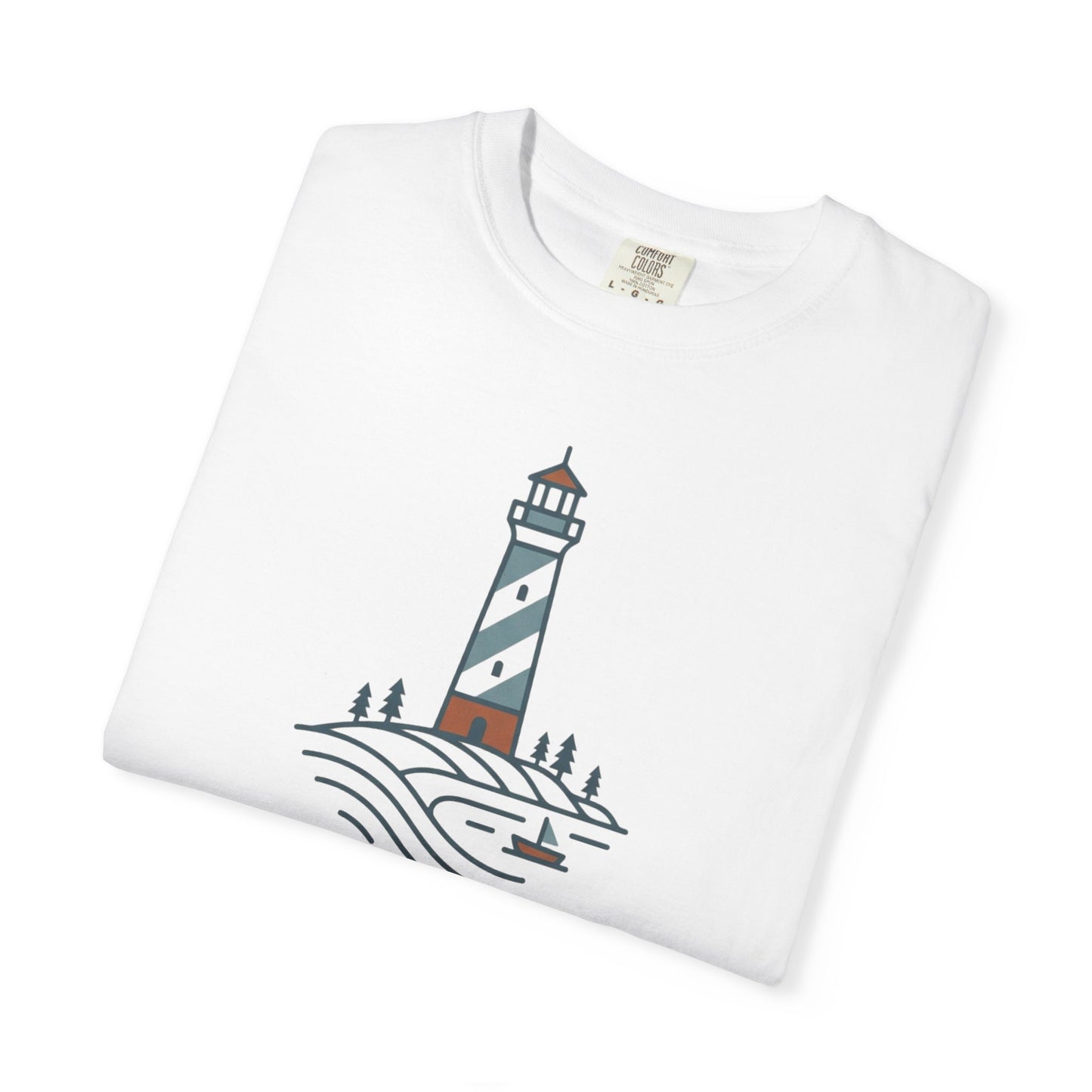 Cape Lookout Lighthouse T-Shirt - Coastal Summer Casual Beach Nautical Tee