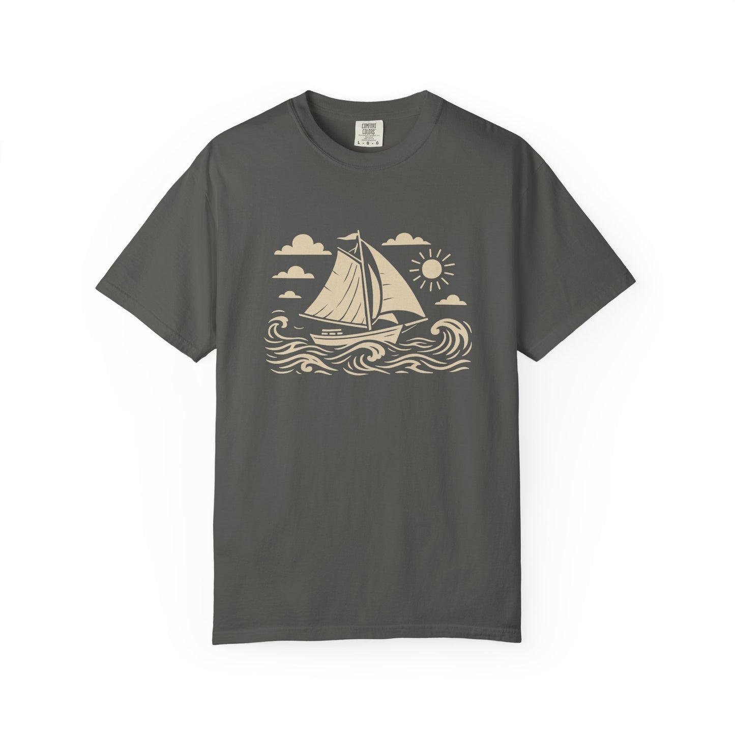 Unisex Garment-Dyed T-Shirt with Nautical Sailboat Design, Casual Summer Apparel, Beach Vibes, Gift for Sailors, Vacation Wear, [...]
