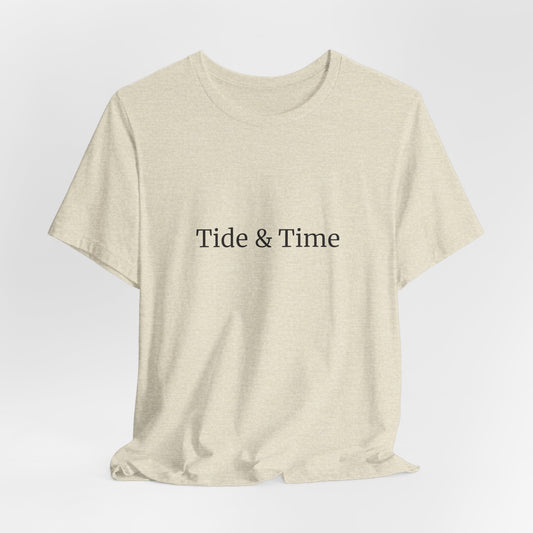Tide Sand Time Unisex Beachwear Tee, Gift for Travelers, Vacation Outfit, Trending Store, Summer T-Shirt, Comfy T-Shirt, Cool Tee