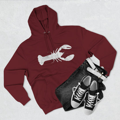 Lobster Fleece Hoodie - Cozy Pullover for Seafood Lovers, Casual Wear, Beach Days, Gift for Grill Masters, Maritime Style