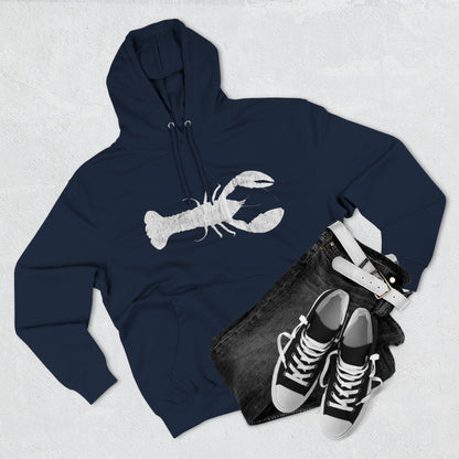 Lobster Fleece Hoodie - Cozy Pullover for Seafood Lovers, Casual Wear, Beach Days, Gift for Grill Masters, Maritime Style