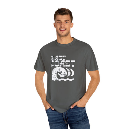 East Coast Vibes T-Shirt - Unisex Garment-Dyed Tee, Beachwear, Summer Casual, Travel Top, Retro Ocean Shirt