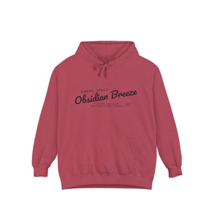 Obsidian Breeze Garment-Dyed Hoodie, Hoodie for Everyday Wear, Gift for Friends, Summer and Winter Essential