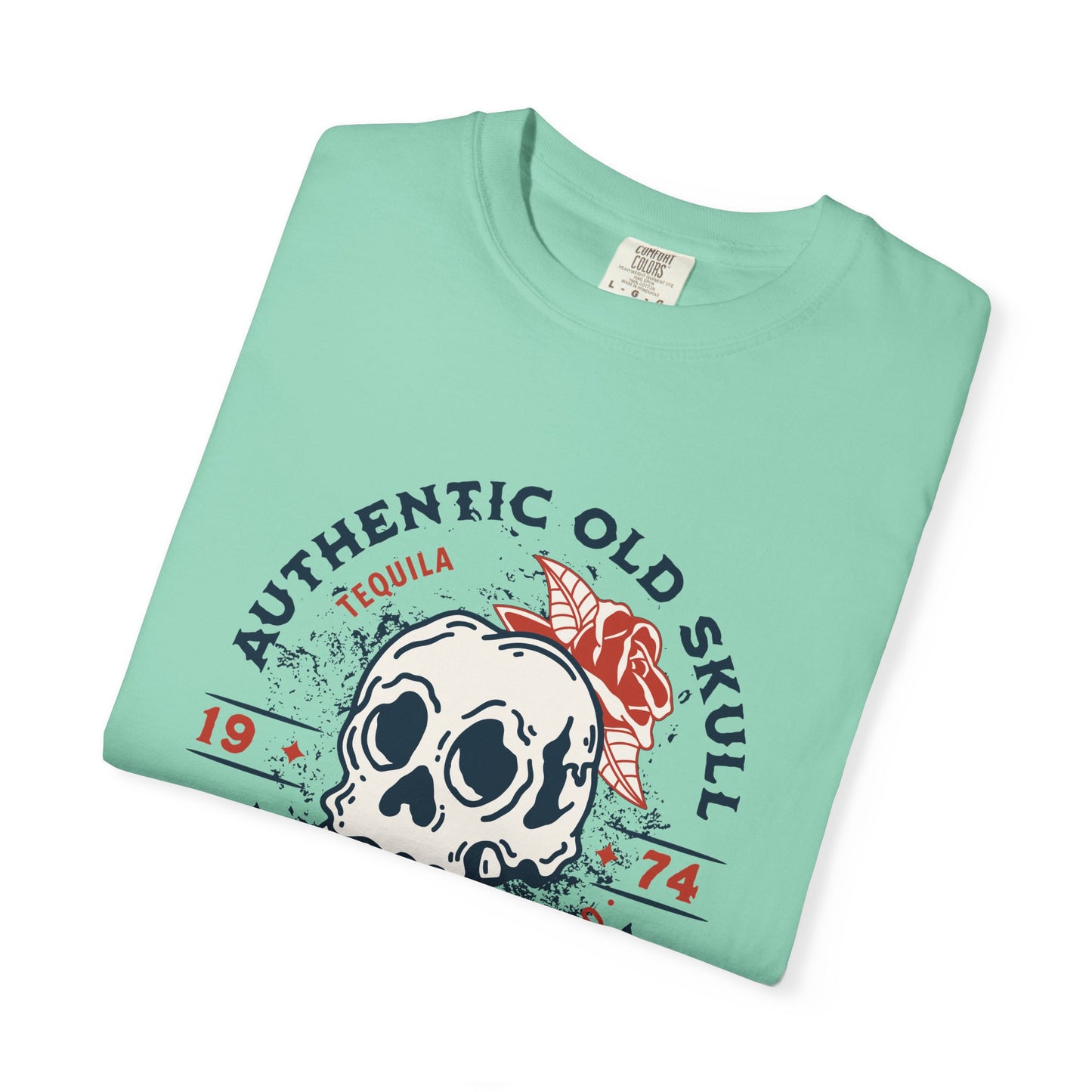 Skull Tequila T-Shirt, Vintage Fashion Tee, Unisex Summer Shirt, Casual Wear Gift, Cool Style for Occasions