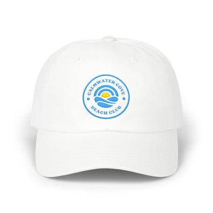 Custom Embroidered Cap — 'Saltwater Cove Beach Club' Sun & Waves Baseball Hat