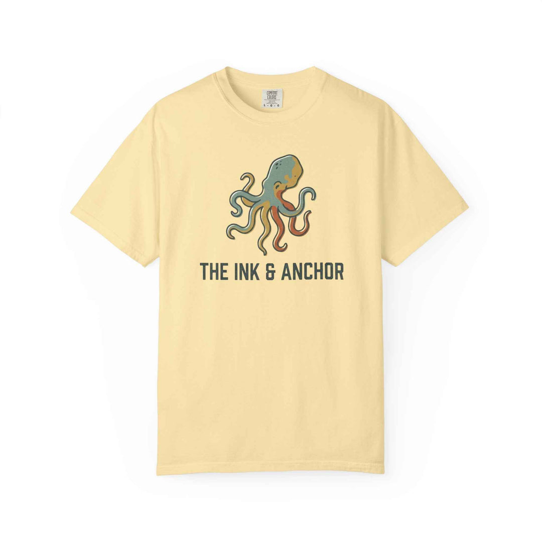Octopus Ink & Anchor Logo T-Shirt - Summer Beach style Graphic Tee