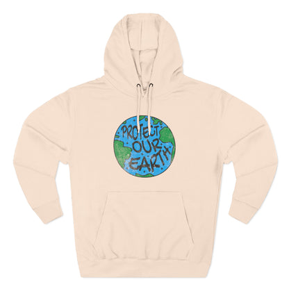 Earth Day Fleece Hoodie, Eco-Friendly Sweatshirt, Sustainable Fashion, Protect Our Earth, Gift for Nature Lovers