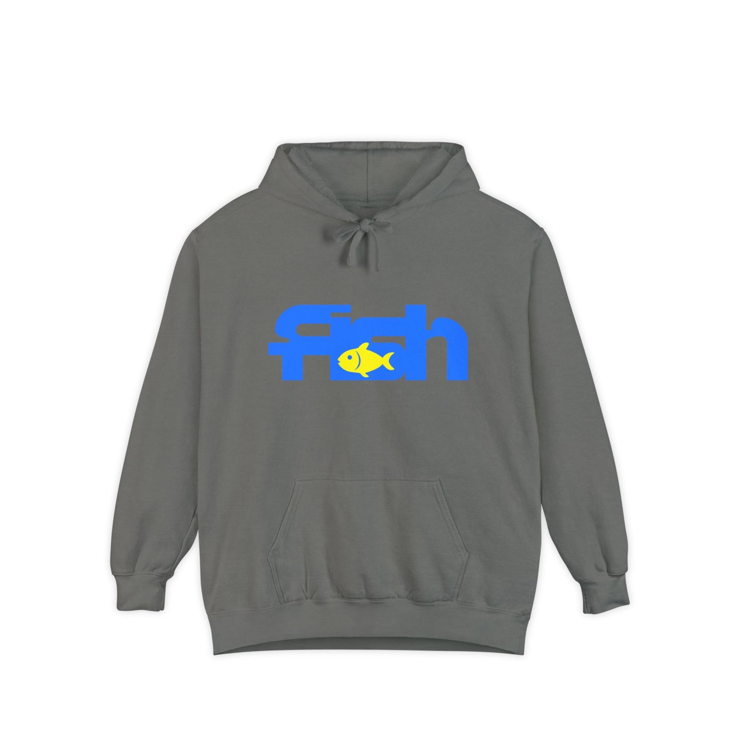 Fish Design Unisex Hoodie, Casual Streetwear, Gift for Fish Lovers, Relaxed Fit, Eco-Friendly Style, Summer Beach Vibe
