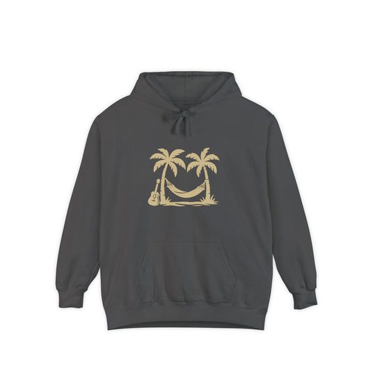Chill Vibes Garment-Dyed Hoodie, Perfect for Relaxing in Style, Gift for Him/Her, Summer Nights, Beach Lovers, Trendy Casual Wear
