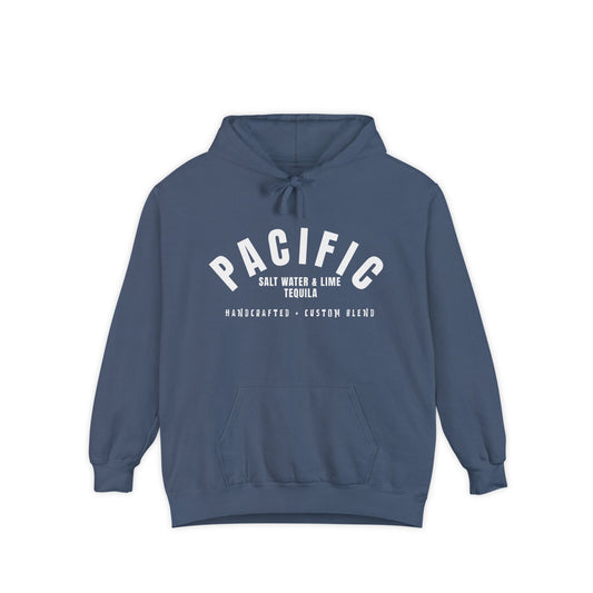 Pacific Garment-Dyed Hoodie, Casual Hoodie, Beach Vibe Sweatshirt, Gift for Him/Her, Summer Apparel, Vacation Wear